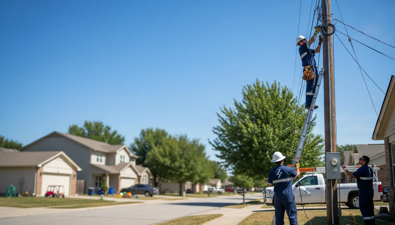 Residential electrician providing installation services in Lakemont, GA
